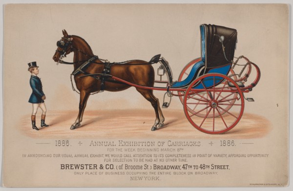 Brewster & Co. Annual Exhibition of Carriages, 1886.