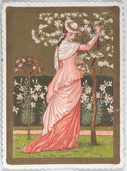 Valentine, 1876. [There is a Garden in thy Face].
