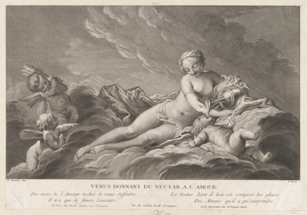 Venus Giving Nectar to Cupid, 18th century.