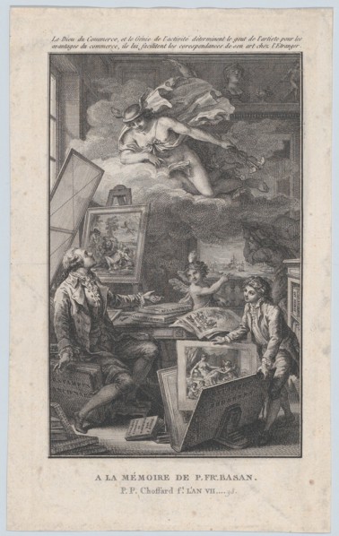 In Memory of P. FR. Basan, an engraving for the catalogue of the collection of P.-F. Basan, 1798.