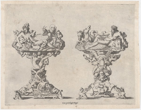 Two Salt Cellars, 16th-17th century.