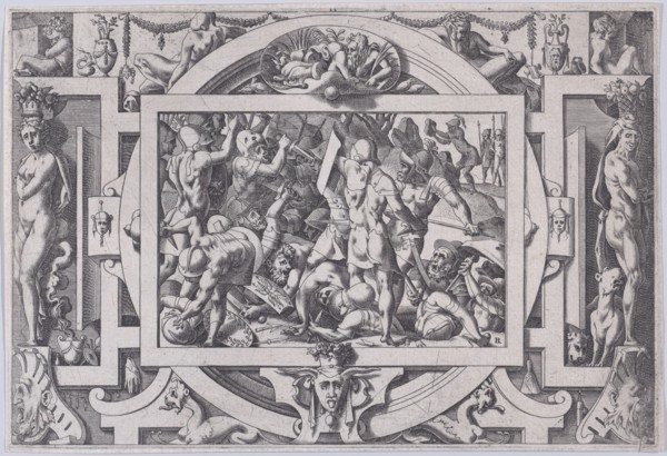 Jason Throws a Rock at the Giants (Cette moisson va son semeur chercher a fer tranchant...), 1563.