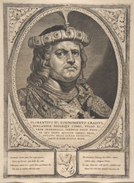 Floris II from the series Counts and Countesses of Holland, Zeeland, and West-Frisia, 1650.