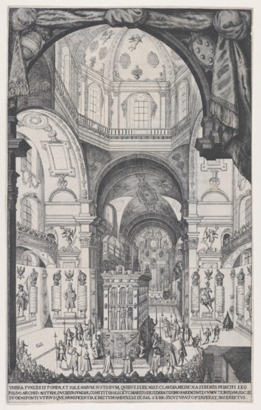 Catafalque of Leopold, Archduke of Austria, 1646.