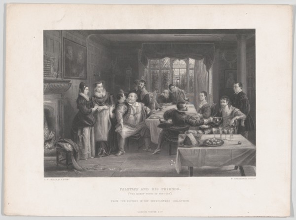 Falstaff and His Friends, "The Merry Wives of Windsor" (from "The Art Journal"), May 1868.
