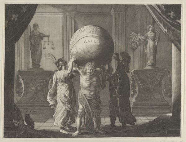 Plate 13: Allegory on the Discord in France, from Caspar Barlaeus, "Medicea Hospes", 1638.