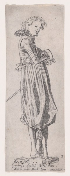 English Nobleman, from Noblemen of Different Countries, Plate 3, ca. 1615.