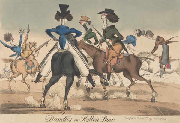 Dandies in Rotten Row, January 21, 1819.