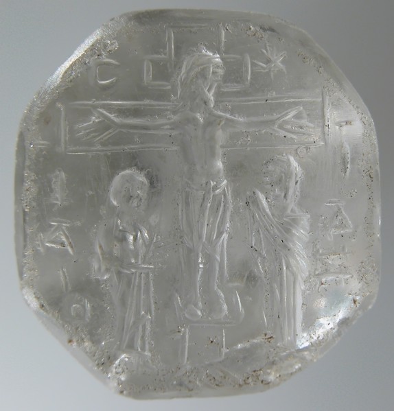 Intaglio Seal with the Crucifixion, Byzantine, 9th-11th century.