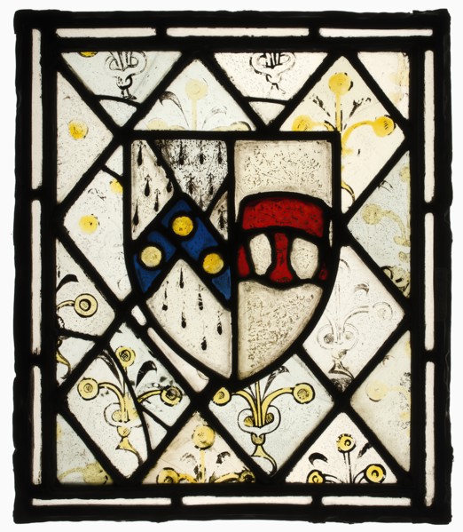 Panel with Heraldic Shield of Johnson, British, ca. 1500.