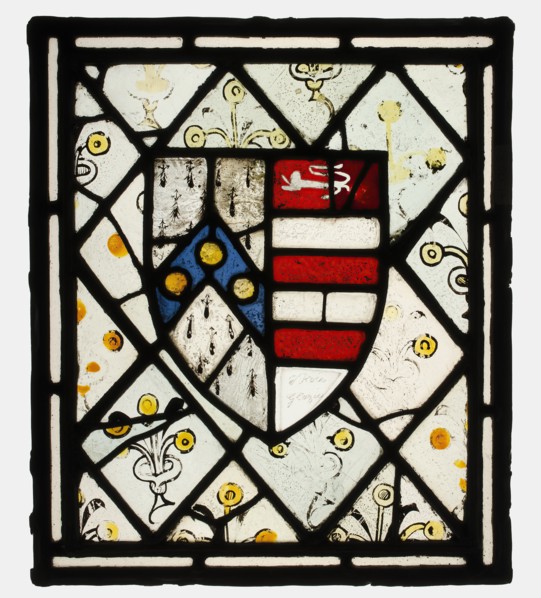 Panel with Heraldic Shield of Johnson, British, ca. 1500.