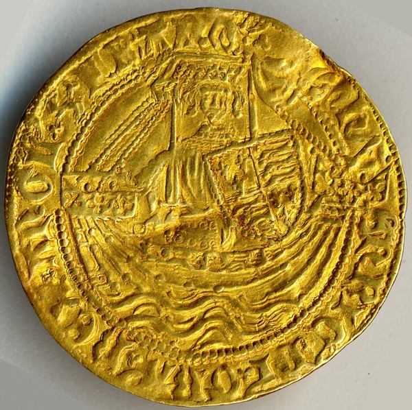 Quarter Noble of Edward III (r. 1327-77), British, 1327-77.