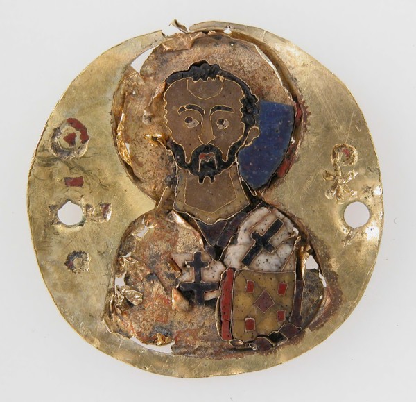 Medallion of St. John Chrysostom, Byzantine, 10th-11th century.