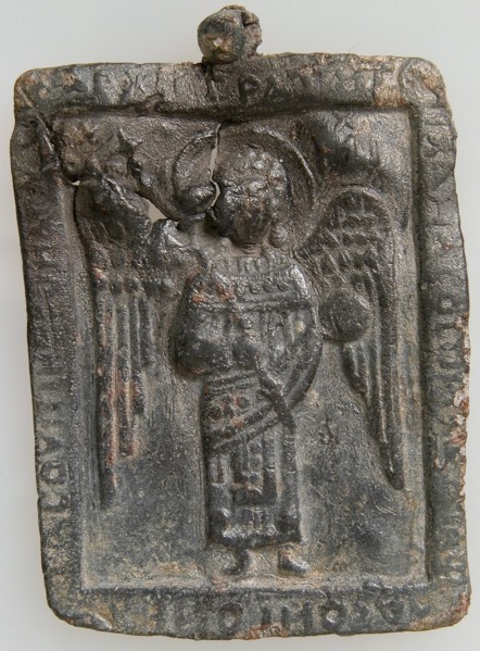 Icon Pendant with the Archangel Michael, Byzantine, ca. 1300 or later.