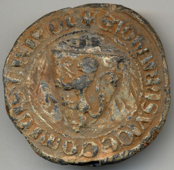 Bulla of Jean, Vicomte de Tripoli, Frankish, ca. 1175.