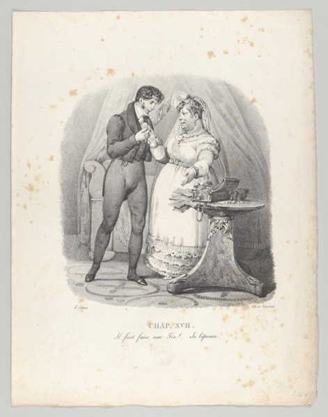 Chap. XVII: Il faut faire une Fin! Je lépouse (It must end! I am married), 1824.