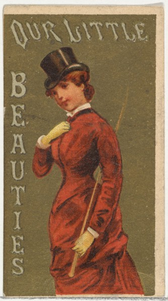 From the Girls and Children series (N58) promoting Our Little Beauties Cigarettes for Allen & Ginter brand tobacco products, 1887.