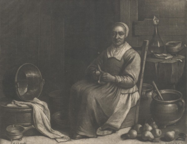 A Woman Peeling Pears, mid-17th century.
