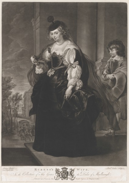 Portrait of Helena Fourment, with a young page behind her, 1782.