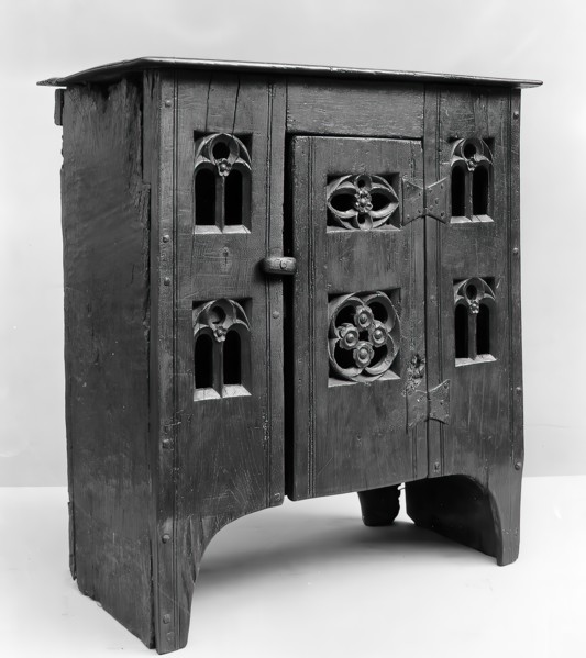 Cupboard, British, late 15th century.
