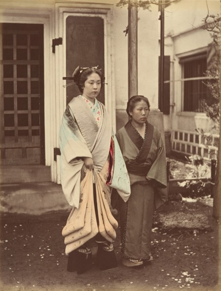 Lady & Servant, 1870s.
