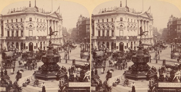 In the Heart of Modern Babylon, Piccadilly Circus, London, England, 1850s-1910s.