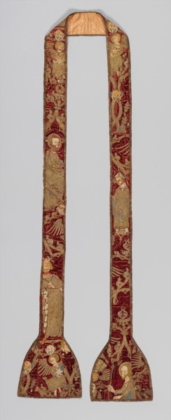 Stole with Various Saints, British, 14th century.