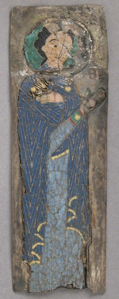 Plaque of The Virgin, Byzantine, 12th century.