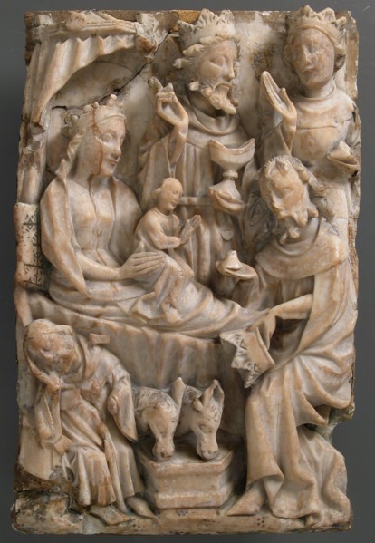 Adoration of the Magi, British, 15th century.