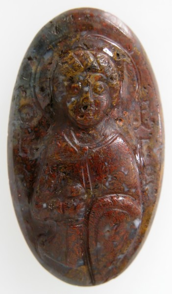 Cameo with Saint George, Byzantine, 1100-1300.