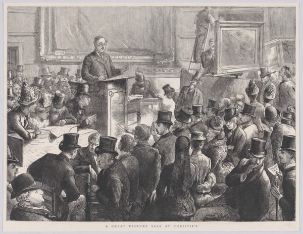 A Great Picture Sale at Christie's, from "The Graphic", September 10, 1887.