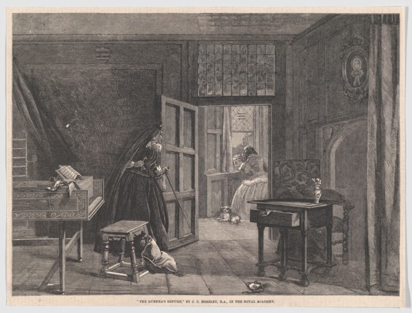 The Duenna's Return, from "Illustrated London News", May 19, 1860.