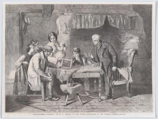 Grandfather's Portrait, from "Illustrated London News", January 4, 1862.