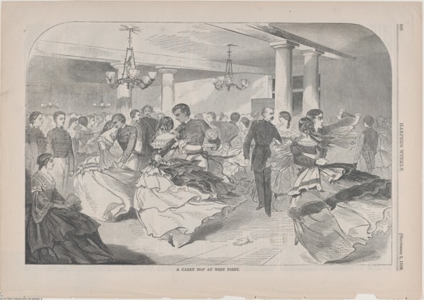 A Cadet Hop at West Point (Harper's Weekly, Vol. III), September 3, 1859.