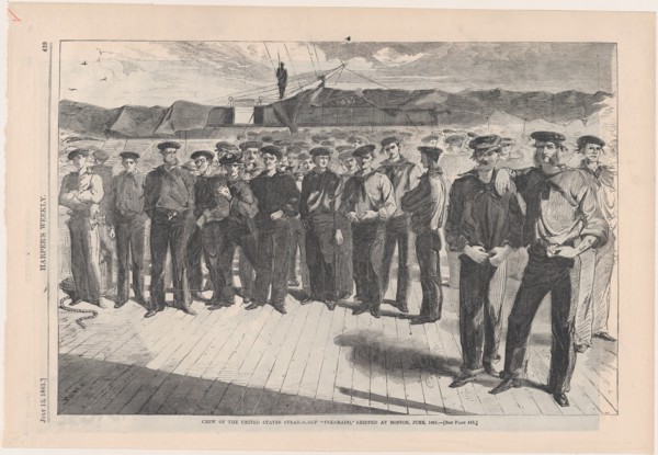Crew of U.S. Steamsloop 'Colorado' (Harper's Weekly, Vol. V), July 13, 1861.