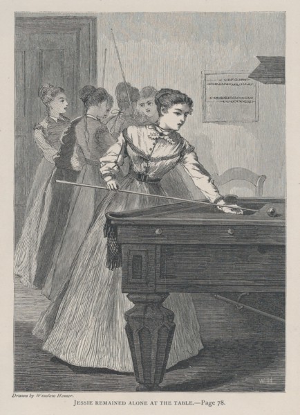Jessie Remained Alone at the Table (The Galaxy, An Illustrated Magazine of Entertaining Reading, Vol. VI), July 1868.