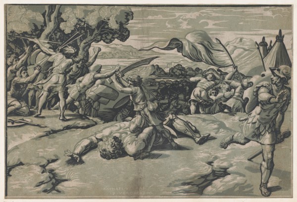 David and Goliath, ca. 1520-27.