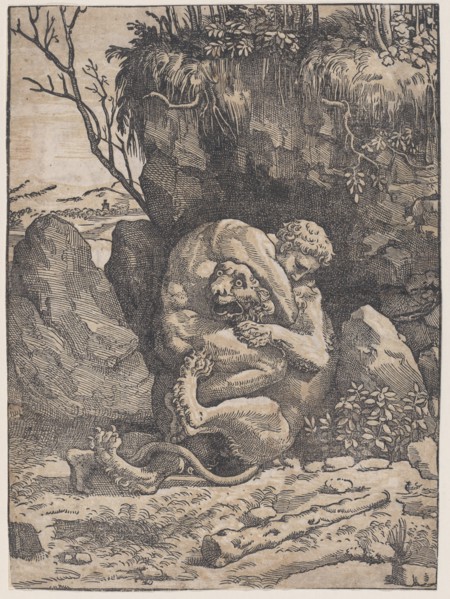 Hercules and the Nemean Lion, ca. 1517-18.