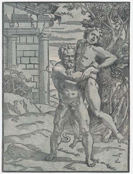 Hercules and Antaeus, ca. 1517-18.