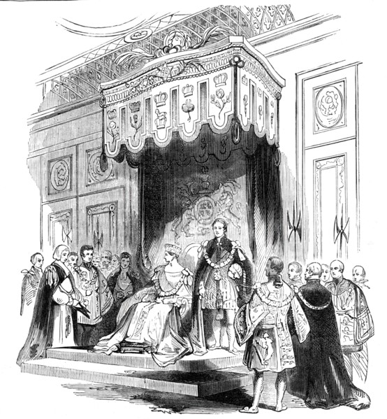 Enthronization of the Queen as Sovereign of the Order of the Garter