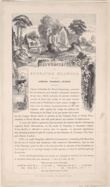 Trade Card for Edward Palmer