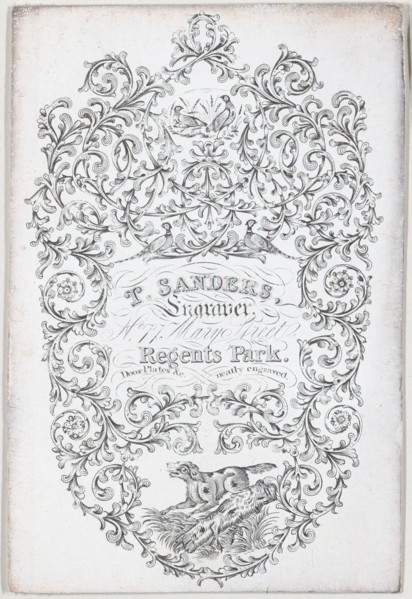 Trade Card for T. Sanders