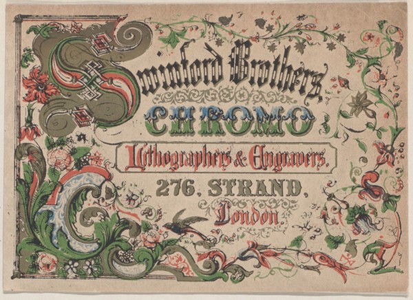 Trade Card for Swinford Brothers