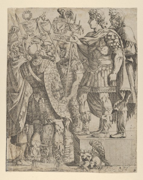 Emperor addressing his Soldiers