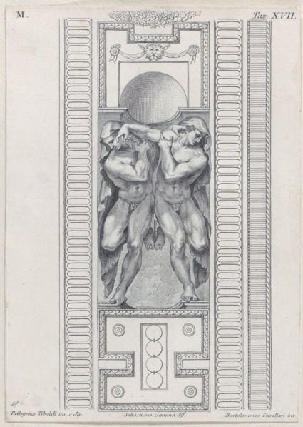 Plate 17: two nude figures wearing veils