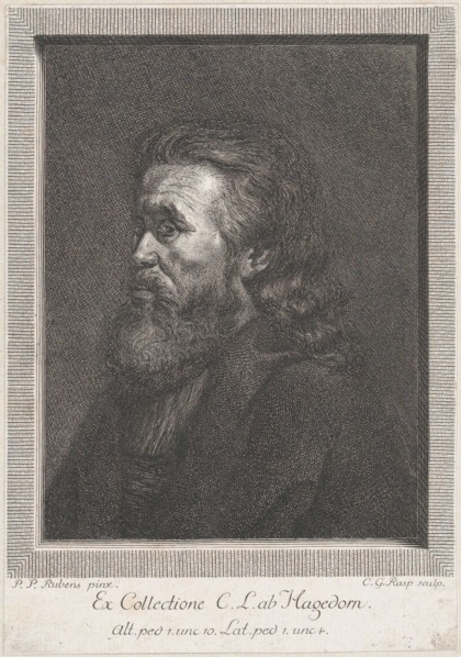 Portrait of an old man with a beard