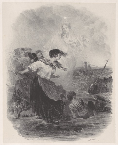 Woman by the Sea with the Madonna