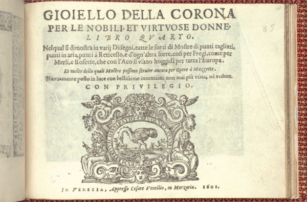 Corona delle Nobili et Virtuose Donne: Libro I-IV