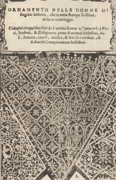 Ornamento nobile...Fatta da Lucretia Romana (Libro V of the Corona)