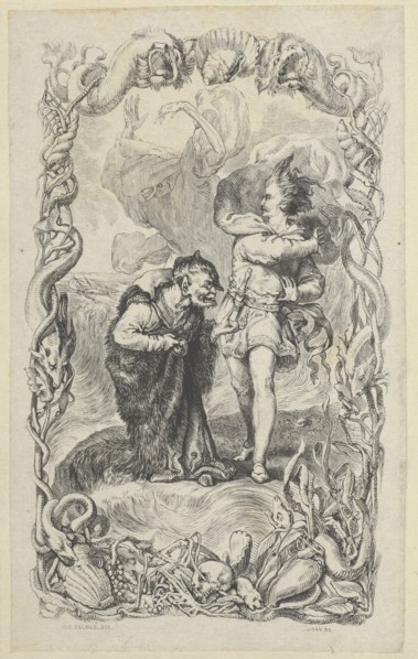Illustration to the Tempest: Caliban